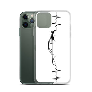 Heart Beat White iPhone Case