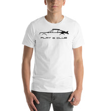 Load image into Gallery viewer, Flat 6 Silhouette White Short-Sleeve Unisex T-Shirt
