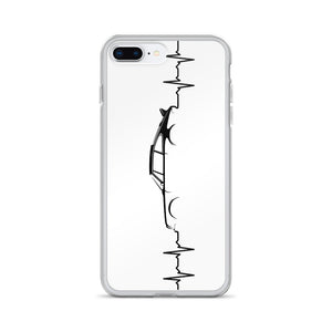 Heart Beat White iPhone Case