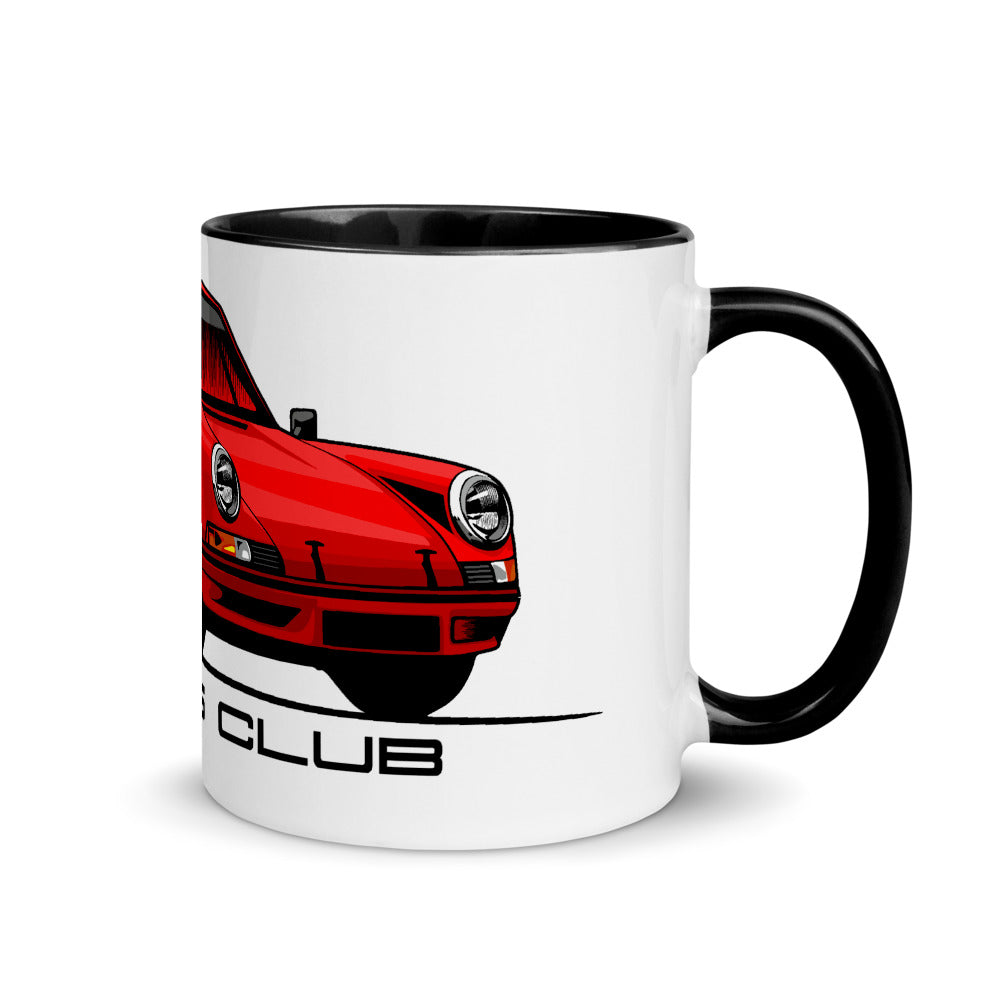 Red 911 Mug with Color Inside