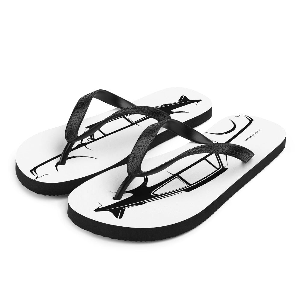 Flat 6 Silhouette Flip-Flops