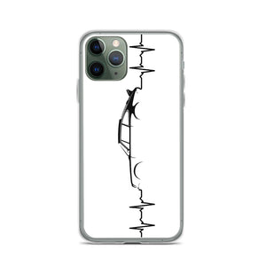 Heart Beat White iPhone Case