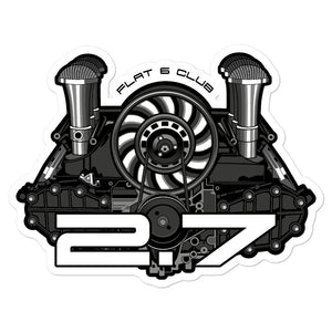 Flat 6 Club 2.7 Engine Sticker