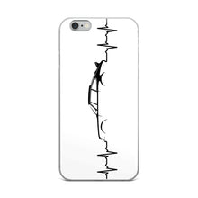 Load image into Gallery viewer, Heart Beat White iPhone Case
